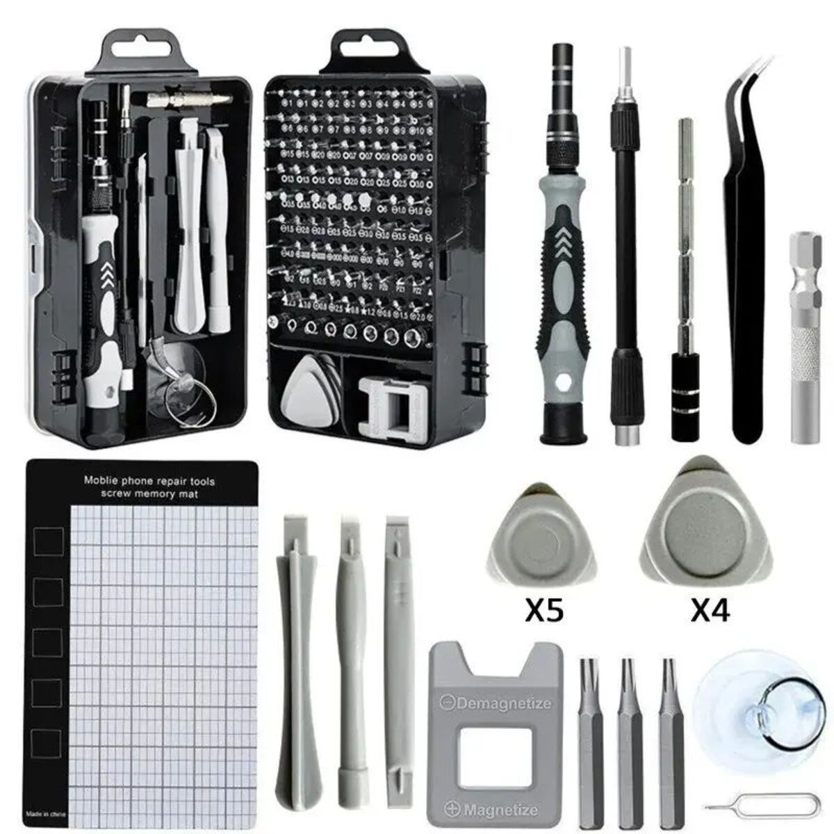 Precision Screwdriver Set, 115 In 1, Super Durable Mini Professional Magnetic Repair Tool Kit, Small Screwdriver For Phone, Computer, Watch, Laptop, Macbook, Eyeglass, Electronic