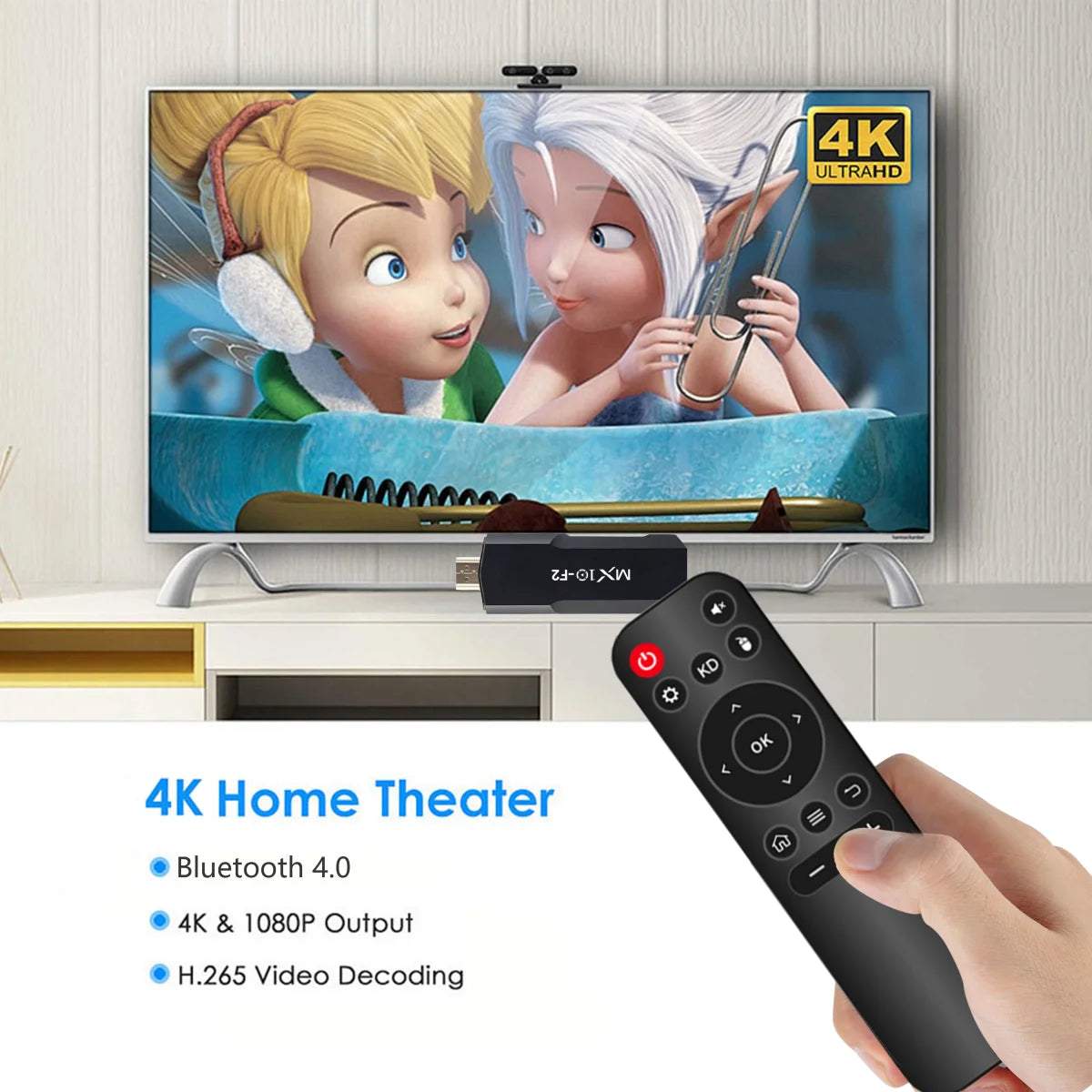 tv sticks 1gb 8gb 1 unit android 2024 stb mx10 F2 tv box android 4k eu android tv stick