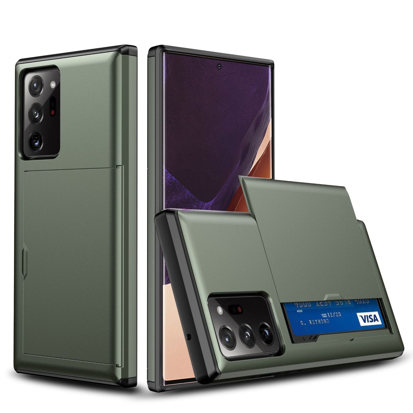 Samsung Series Sliding Card Holder Phone Case – Convenient & Secure Design