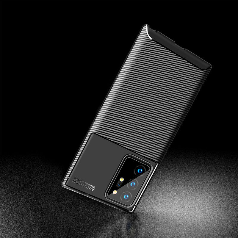 Samsung Note 20/S20 Series Carbon Fiber Business Case – Anti-Fall Soft Cover