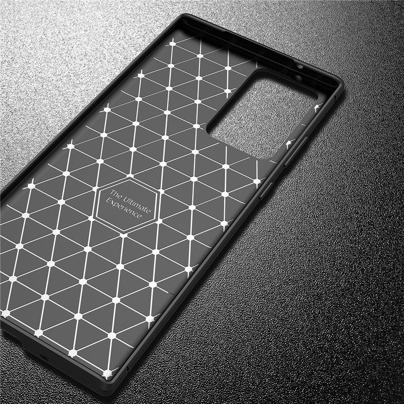 Samsung Note 20/S20 Series Carbon Fiber Business Case – Anti-Fall Soft Cover