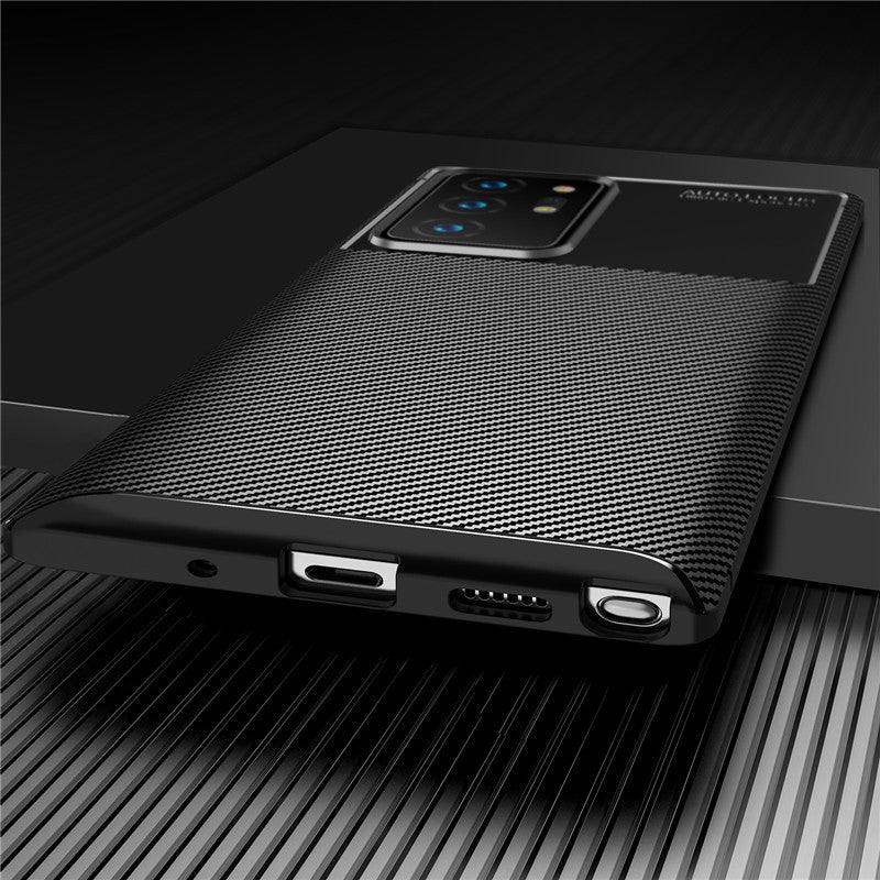 Samsung Note 20/S20 Series Carbon Fiber Business Case – Anti-Fall Soft Cover