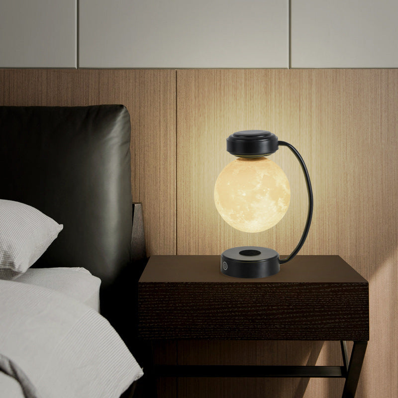 LED Moon Night Light Wireless Magnetic Levitating Rotating Floating Ball Lamp For School Office Bookshop Home Decoration