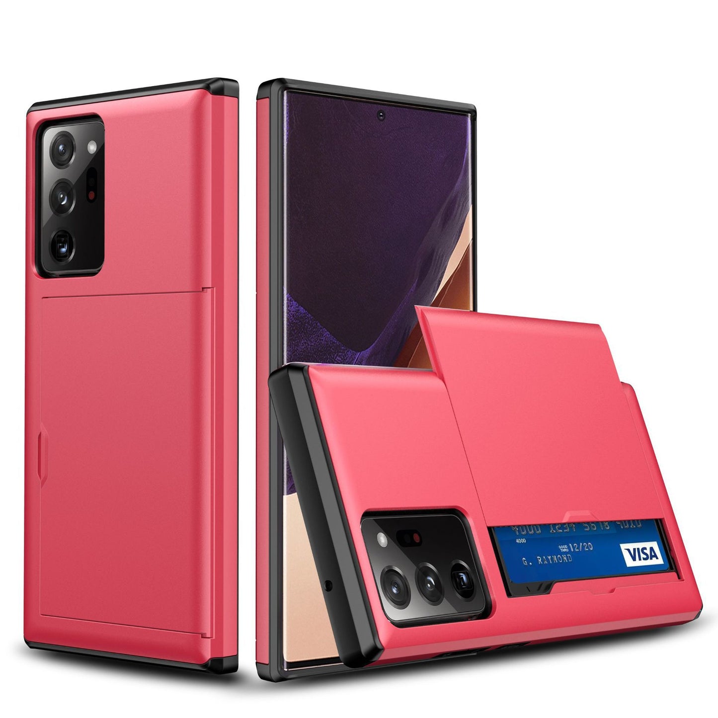 Samsung Series Sliding Card Holder Phone Case – Convenient & Secure Design
