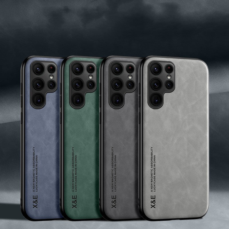 Samsung Series Leather Cover Mirror Case – Elegant & Durable Protection