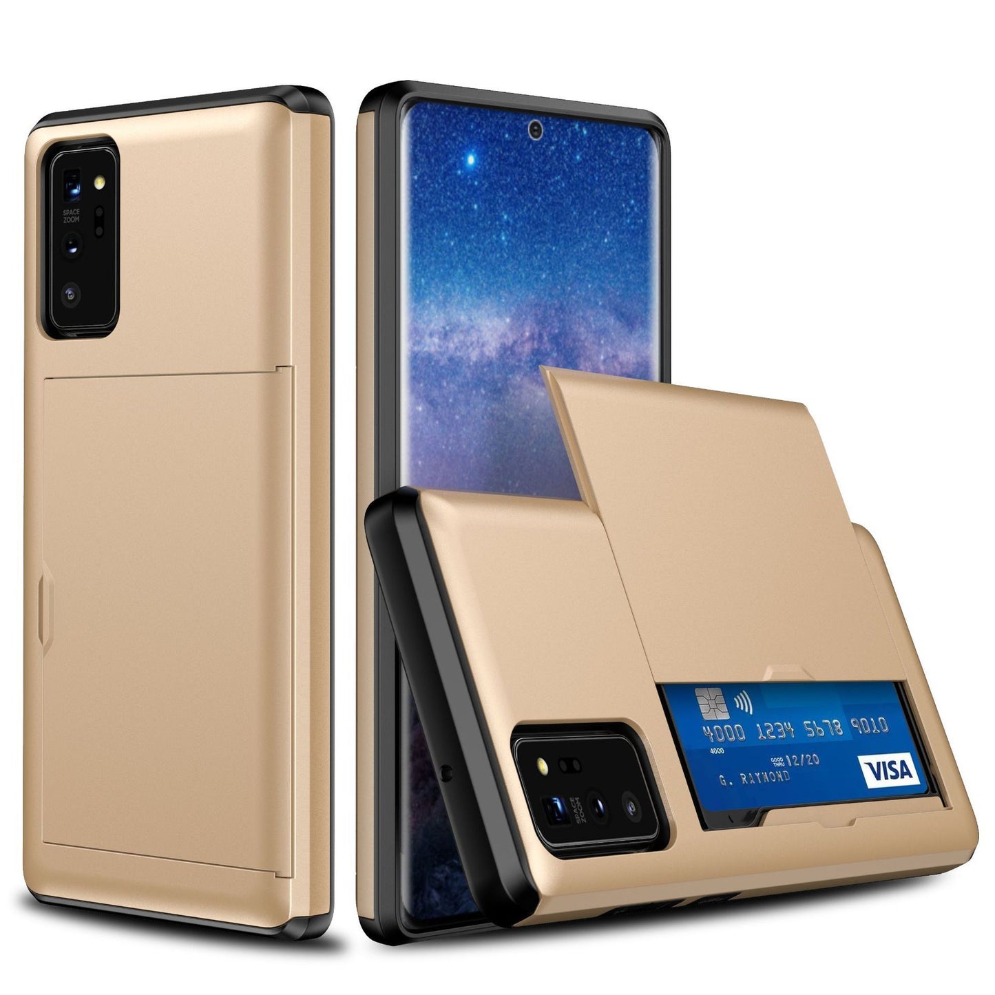 Samsung Series Sliding Card Holder Phone Case – Convenient & Secure Design