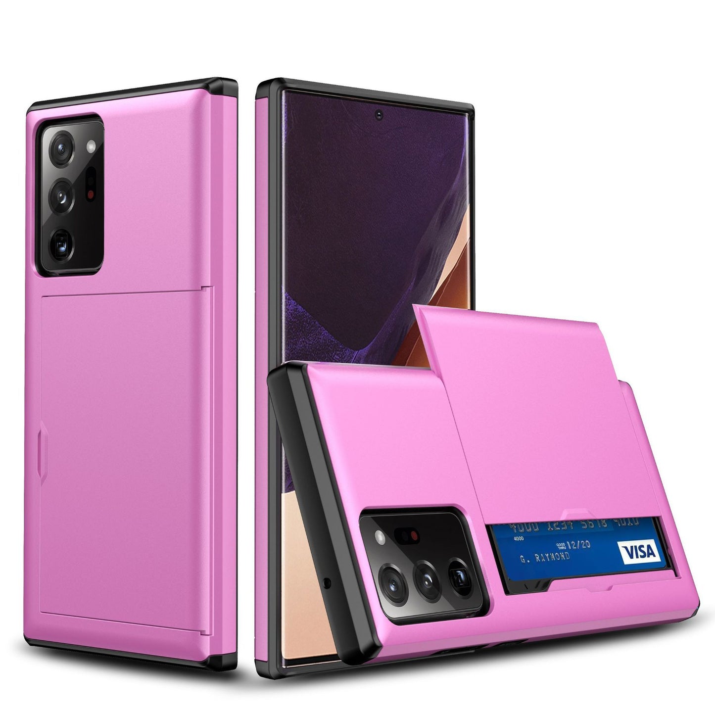 Samsung Series Sliding Card Holder Phone Case – Convenient & Secure Design