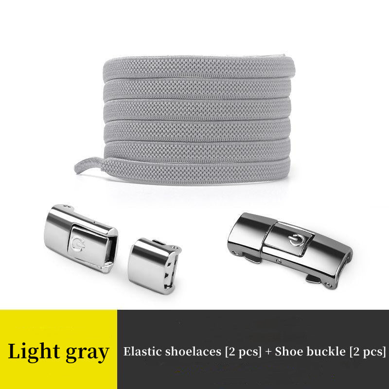 New Lightweight Button Switch Buckle Tie-Free Shoelaces For Adults