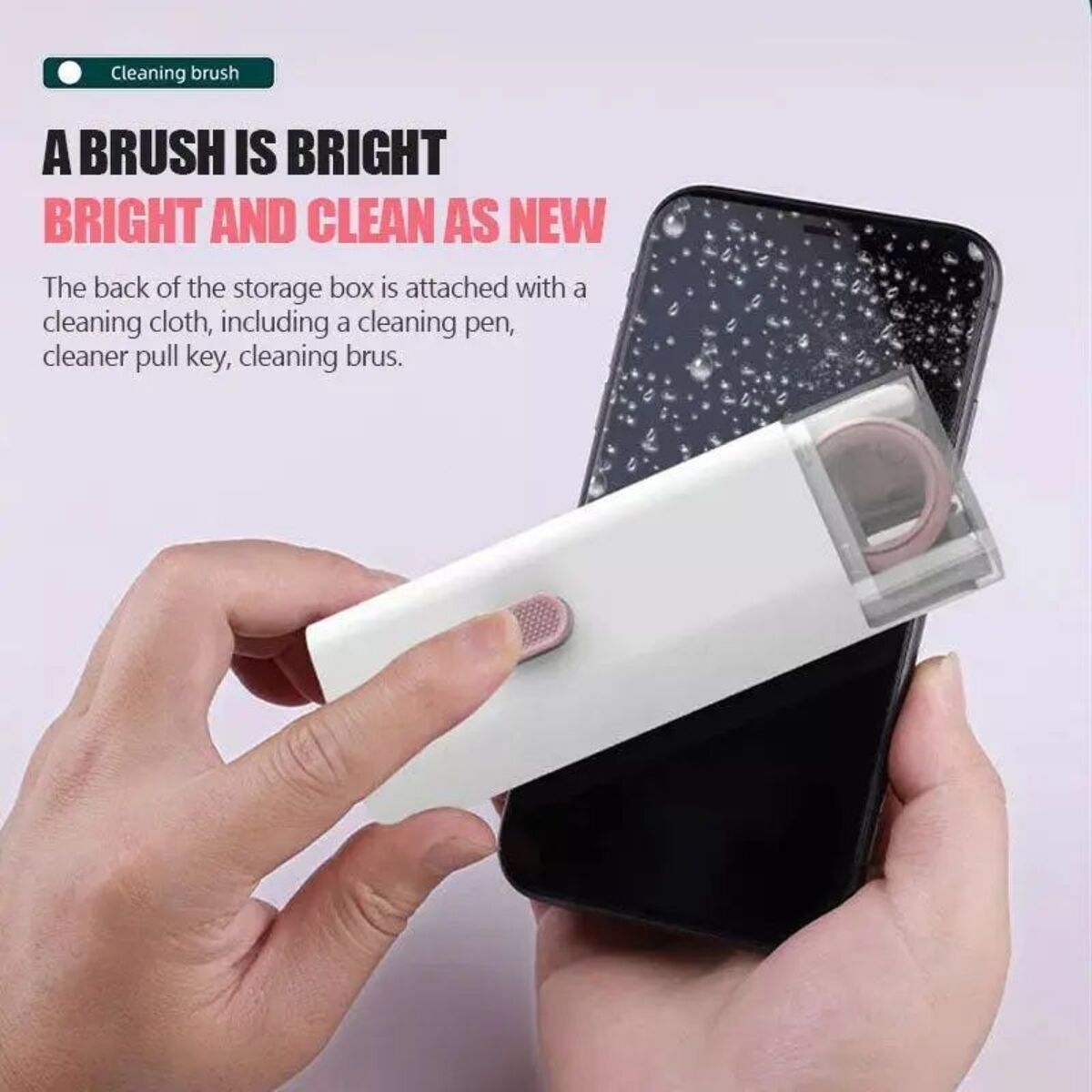 Computer Keyboard Cleaner Brush Kit Earphone Cleaning Pen For Headset Keyboard Cleaning Tools Cleaner Keycap Puller Kit , 7 In 1