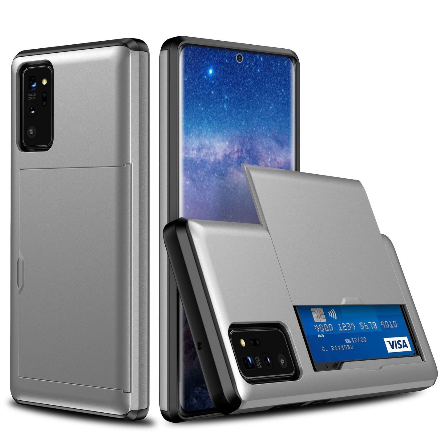 Samsung Series Sliding Card Holder Phone Case – Convenient & Secure Design