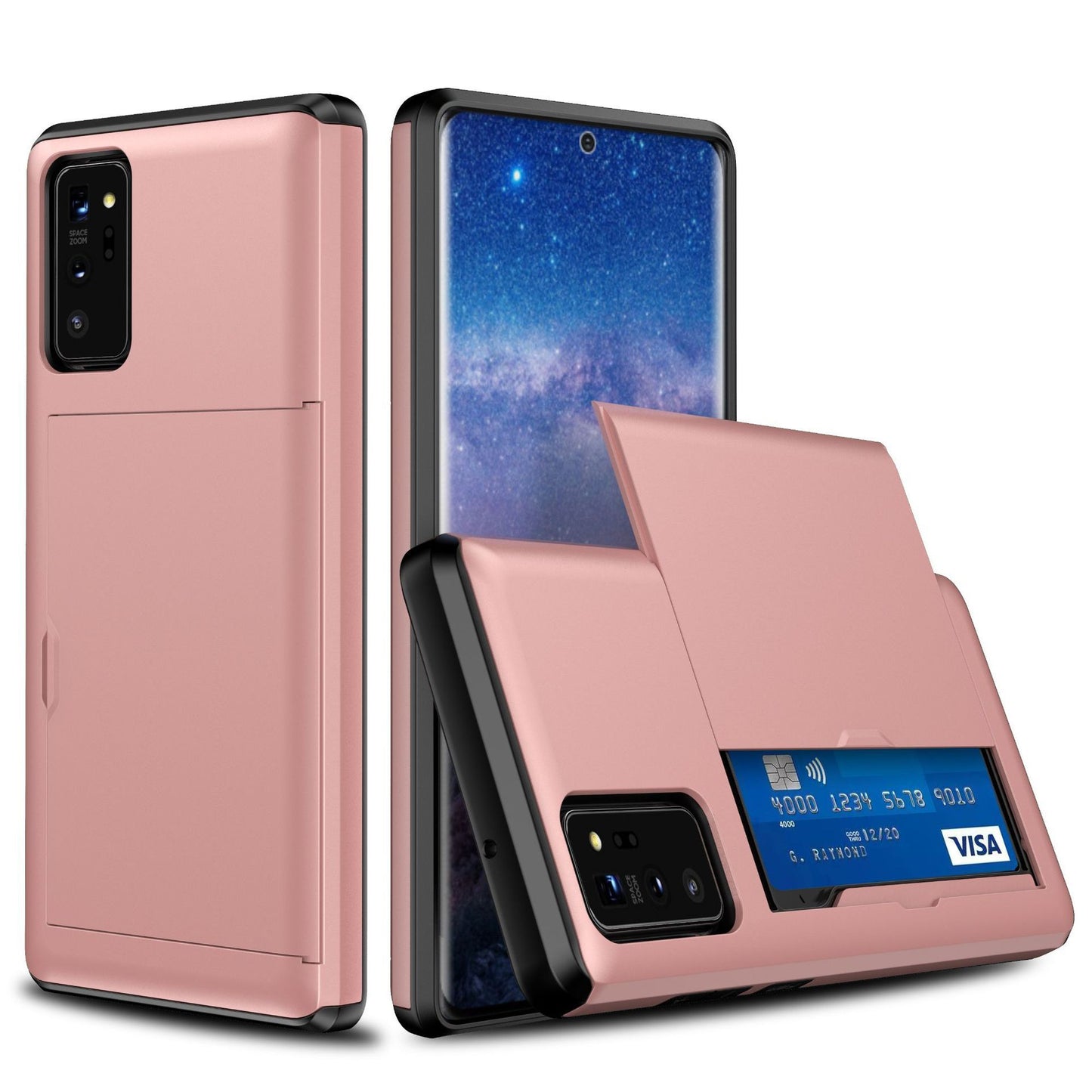 Samsung Series Sliding Card Holder Phone Case – Convenient & Secure Design