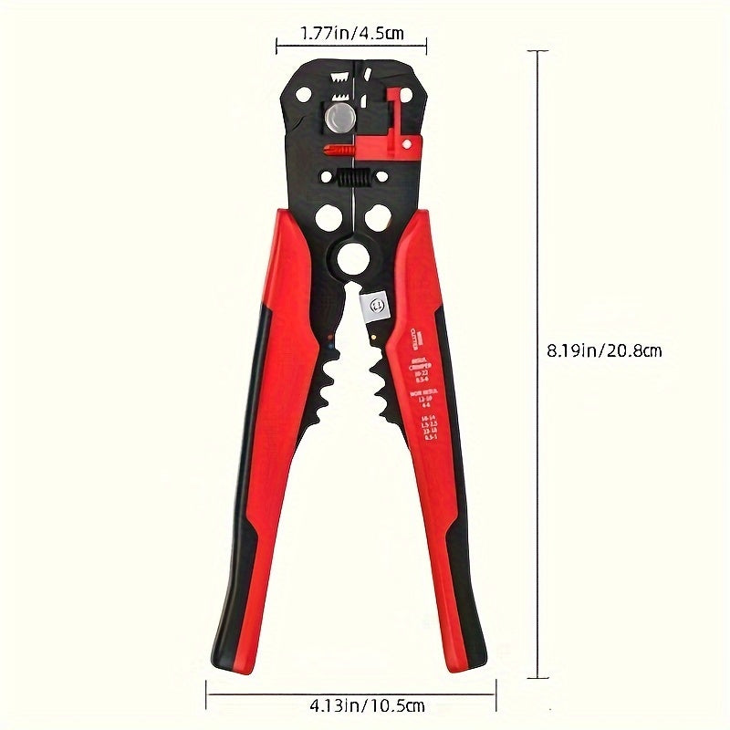 Pince à dénuder automatique ultime 1 pièce – Outil multifonction de précision pour dénuder, couper et sertir les fils électriques en toute sécurité et sans effort – Idéal pour les bricoleurs et les électriciens