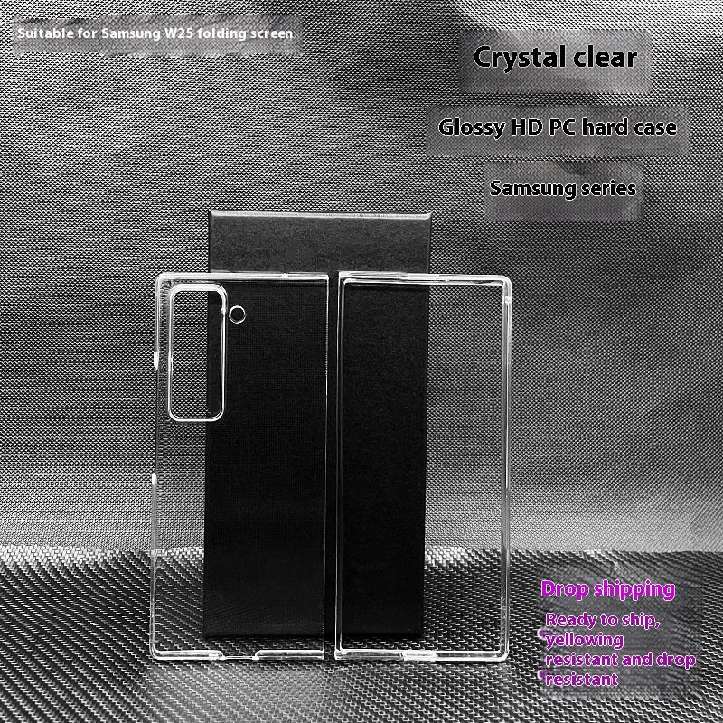 Samsung Fold Series Transparent Hard Case – High-Definition Anti-Fall Protection