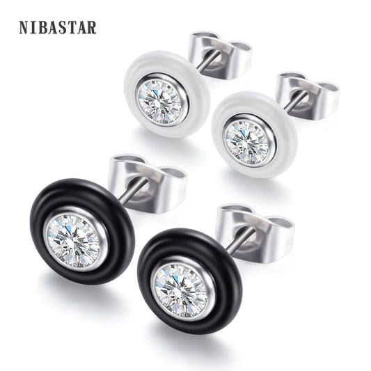 Elegant ceramic stud earrings — a great add-on gift alongside our tech and lifestyle accessory bundles.