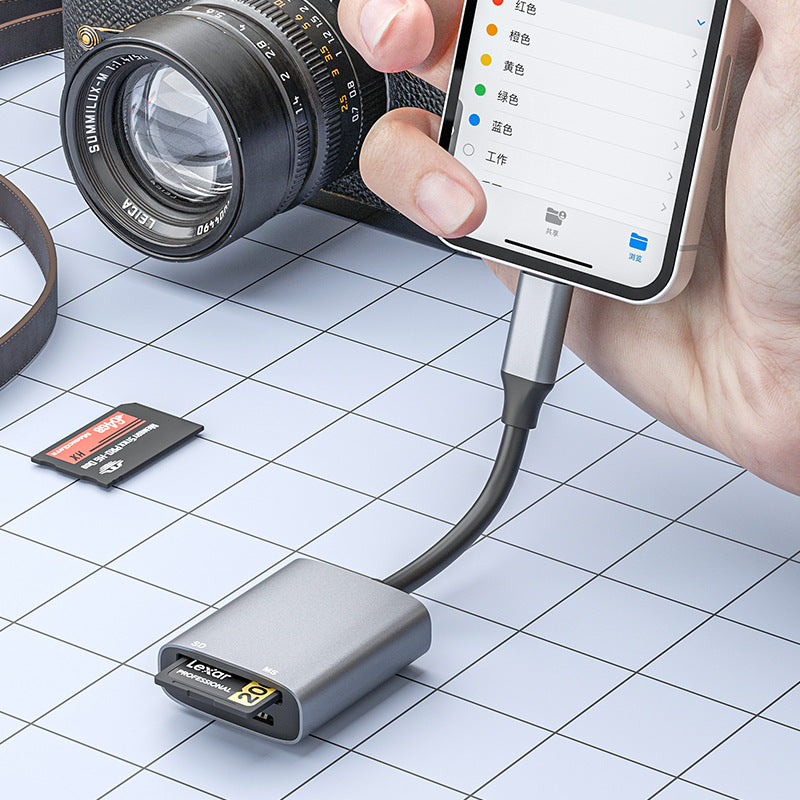 MSSD 2-in-1 For Camera Card Mobile Phone Tablet High-speed Card Reader