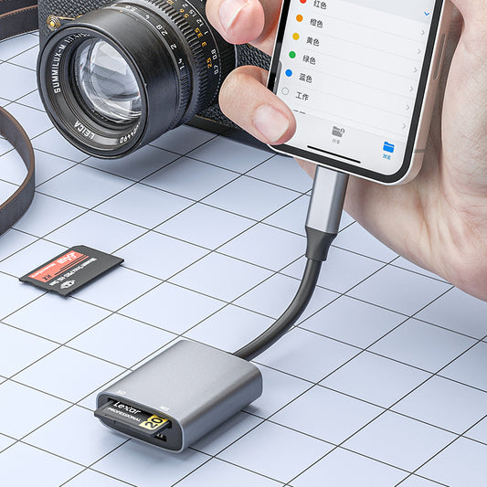 Lecteur de cartes haute vitesse MSSD 2 en 1 pour appareil photo, téléphone portable, tablette