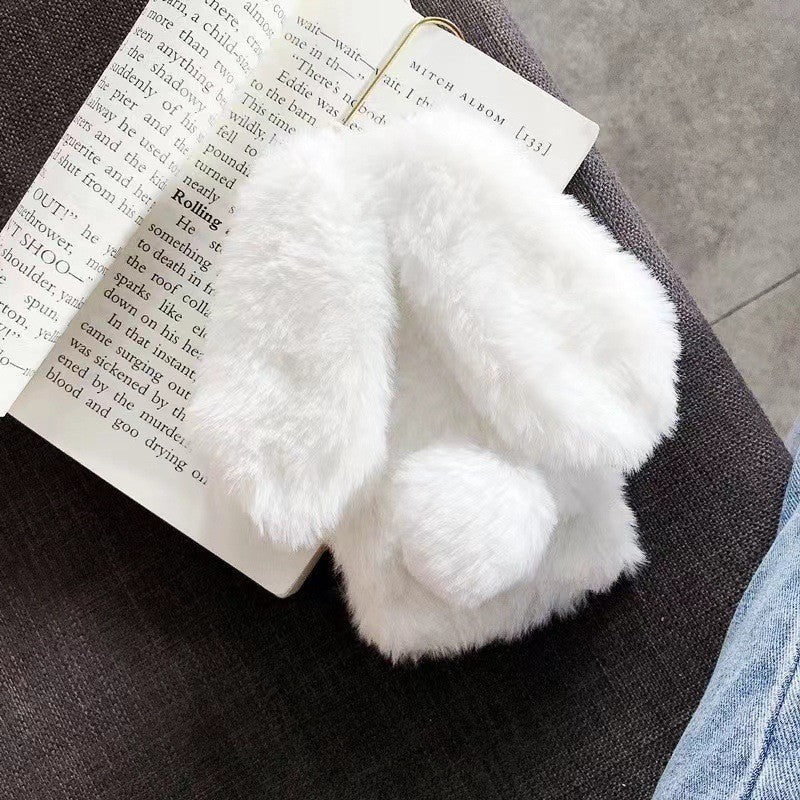 IPHONE 16 / 15 Plush Loving Heart Rabbit Creative Drop-resistant Autumn And Winter Phone Case