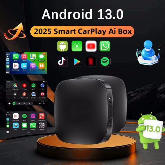 2025 Android 13 Carplay Box Android Auto Wireless Smart TV Box 2G+32G Car Intelligent System WIFI Support Netflix YouTube