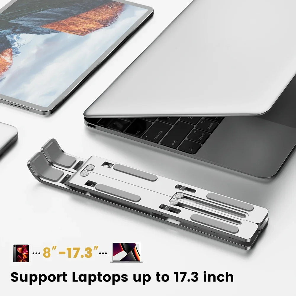 Portable  Aluminum Laptop Stand  Foldable Lap Top Base Notebook Support Computer Bracket For Macbook Air Pro Holder Accessories