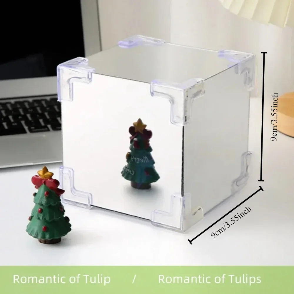 Creative Diy Tulip Flower Sea Cube Three-Dimensional Small Night Lamp Material Package for Girlfriend Couple Girlfriends