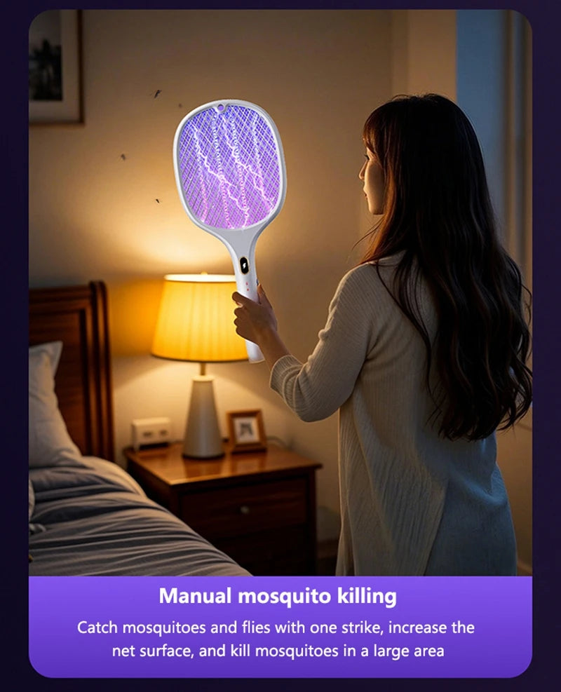 Xiaomi Purple Light Mosquito Swatter 3in1 Automatic Mosquito Trap 3000V Type-C Charging Household Electric Shock Mosquito Slayer