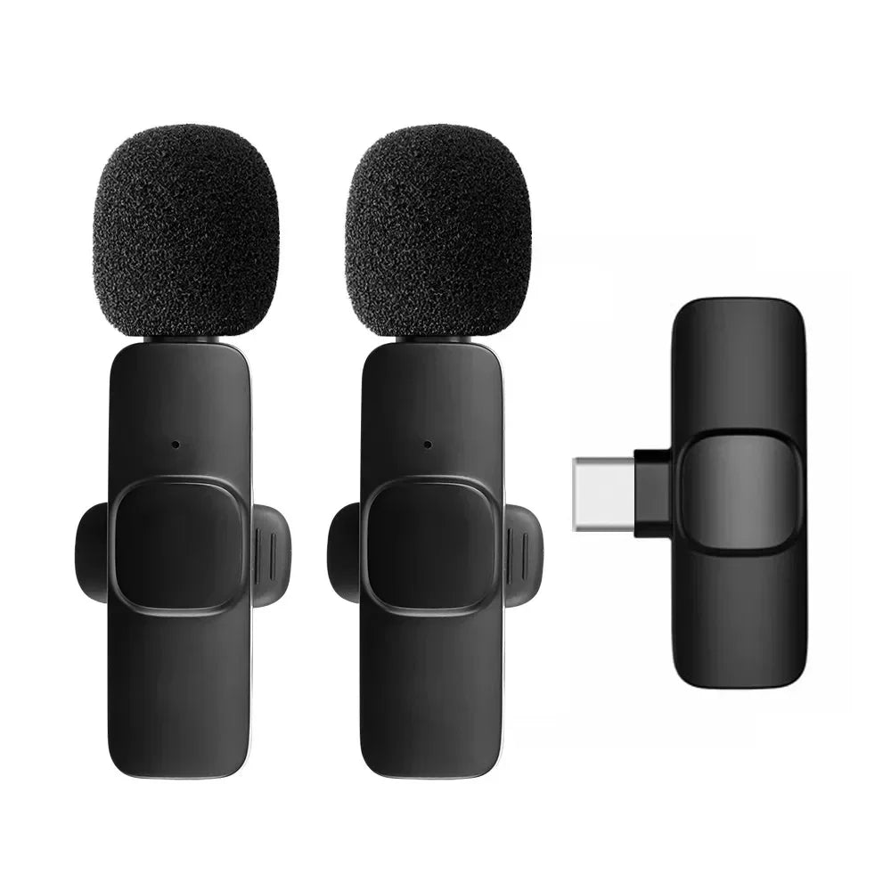 Microphone Wireless Lavalier Microphone for Live Streaming/YouTube/TikTok/Facebook Live Noise Reduction Mic For iPhone/Android