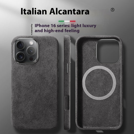 Suede Magnetic All-inclusive Phone Case