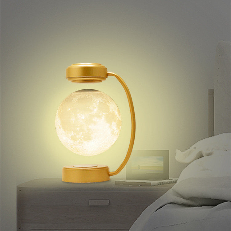 LED Moon Night Light Wireless Magnetic Levitating Rotating Floating Ball Lamp For School Office Bookshop Home Decoration